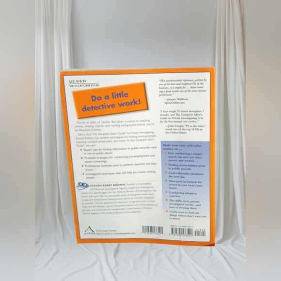 The Complete Idiot's Guide to Private Investigating Book - Picture 3 of 4